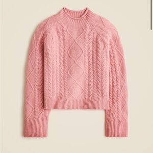 J.Crew Cable-knit Rollneck Sweater in Supersoft Yarn | Women’s Size M
